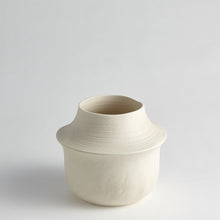 Load image into Gallery viewer, Emory Matte Cream Marble Vase