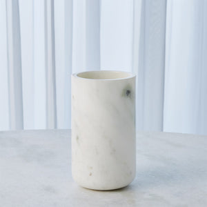 Elle Marble Vase, White