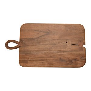 Mendoza Acacia Short Wood Cutting Board with Handle