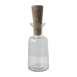 Dylan Glass Decanter with Mango Wood Stopper